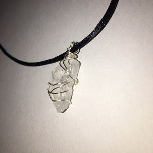 Wire Wrap Crystal Necklace